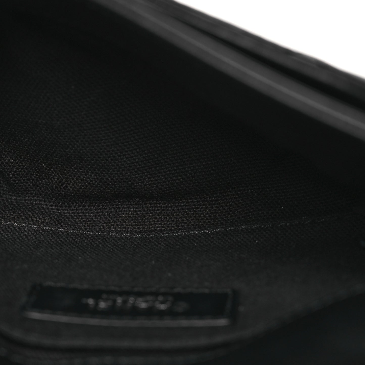 Calfskin Quilted CC Uniform Flap Belt Bag Black