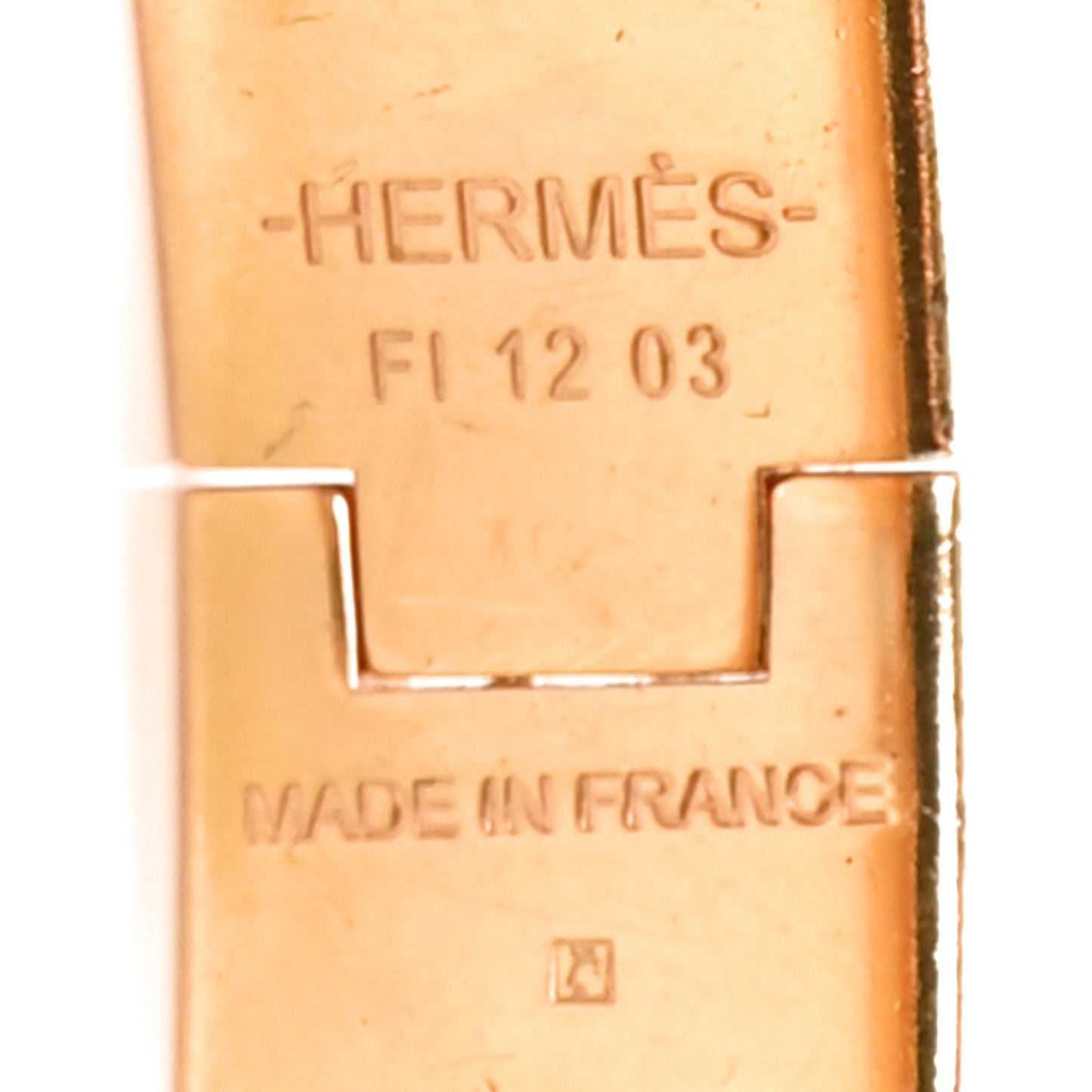 Enamel Narrow Clic Clac H Bracelet PM White