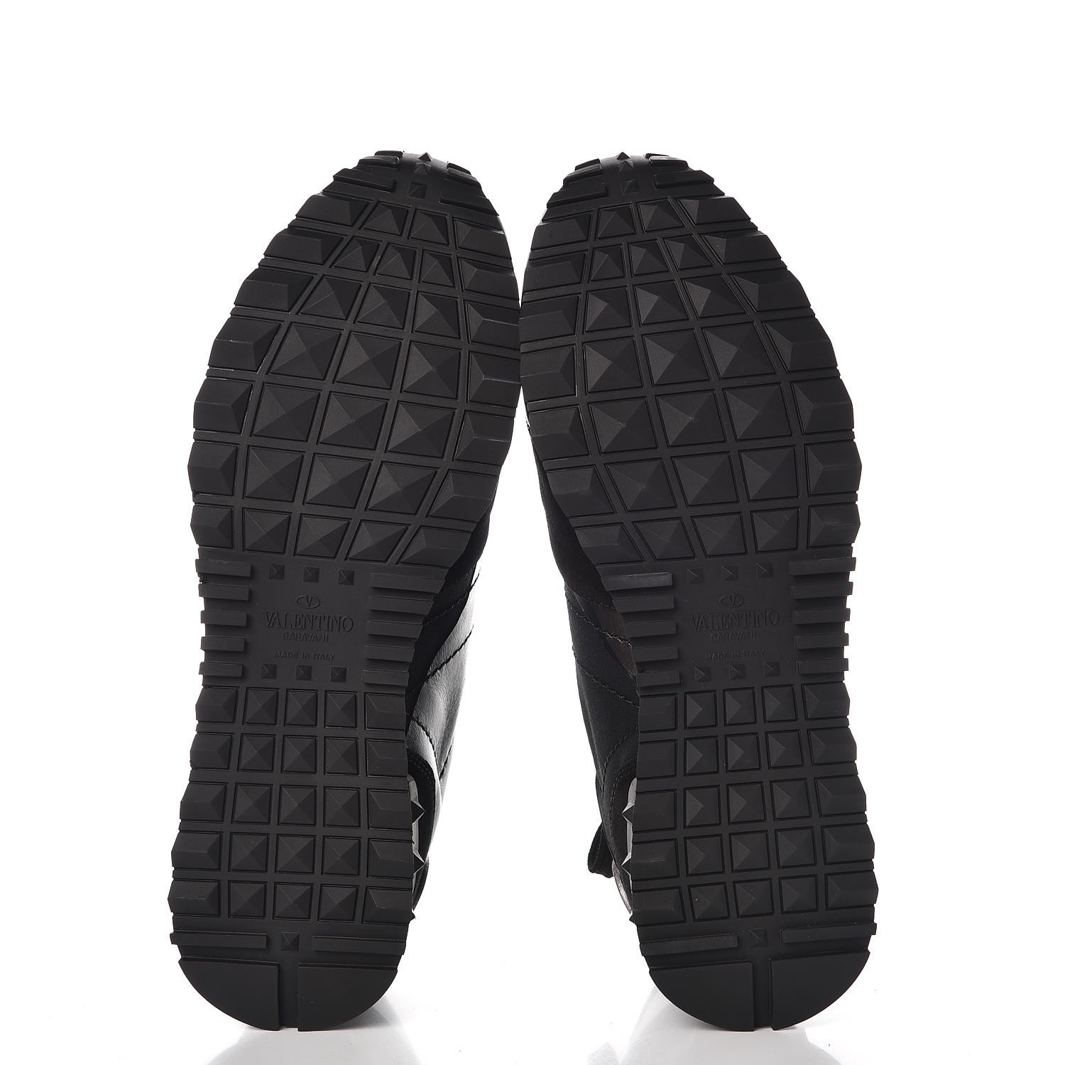 Valentino Garavani Nappa Suede Camouflage Mens Rockrunner Sneakers 42 Black Dark Rutenio 5 of 9