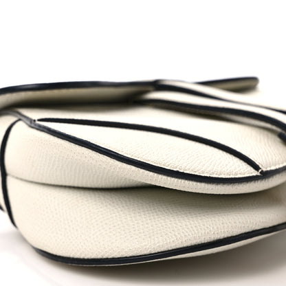 Christian Dior Grained Calfskin Mini Saddle Bag White 7 of 10