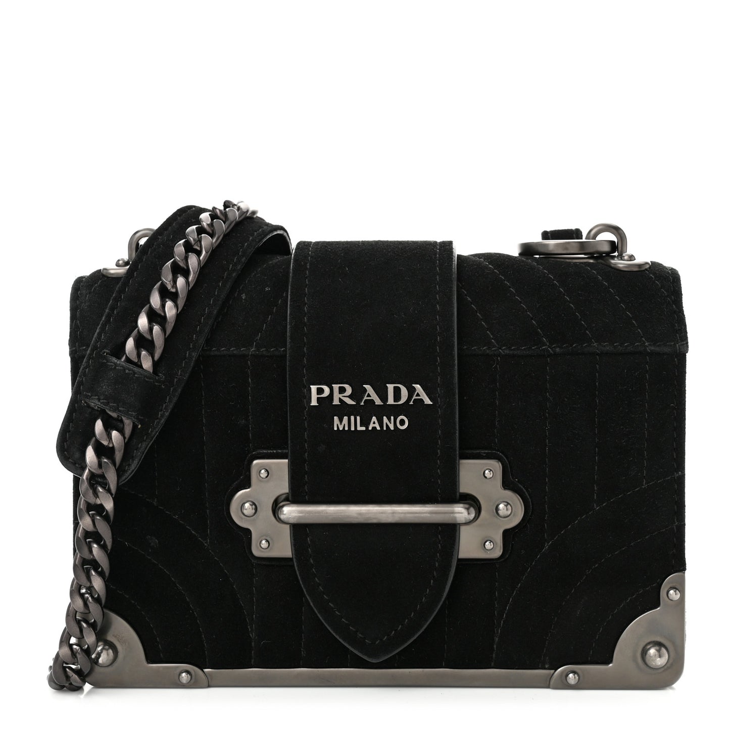 Velvet Impuntu Cahier Bag Black