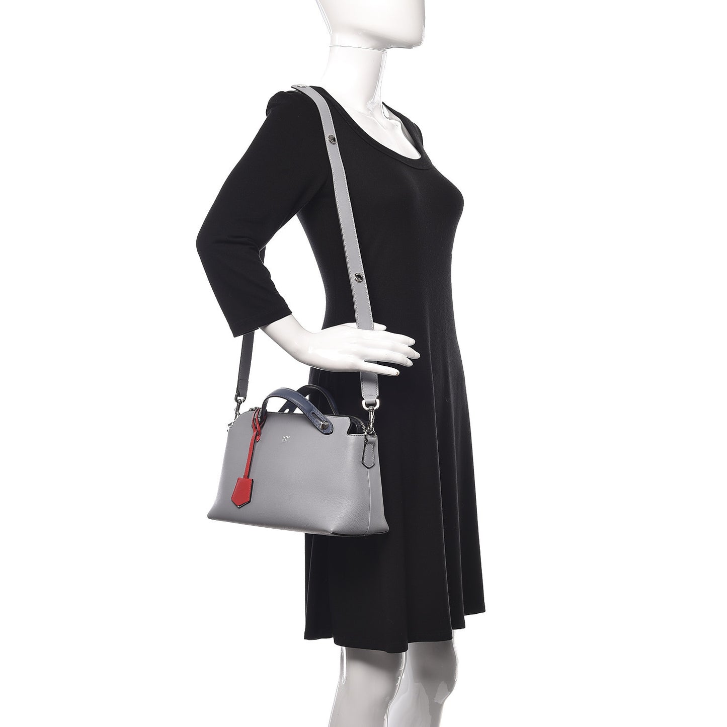 Vitello Dolce 4 Color Medium By The Way Boston Bag Ardesia Fiamma Multicolor