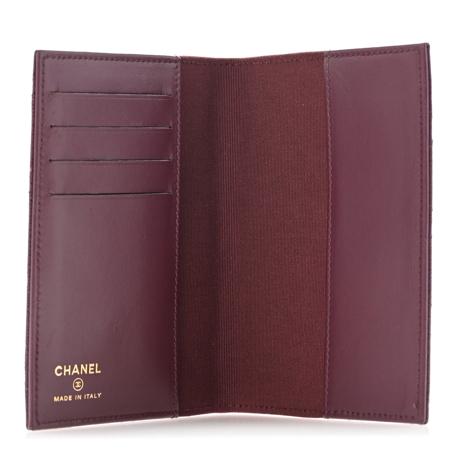 Chanel Caviar Quilted Passport Holder Dark Purple 5 of 11