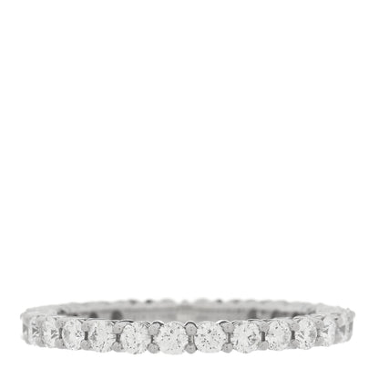 Tiffany Platinum Diamond 2.2mm Full Circle Forever Band Ring 53 6.25 3 of 4