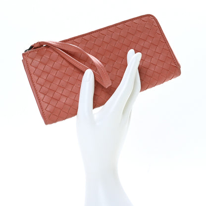 Bottega Veneta Nappa Intrecciato Half Zip Around Wallet Pompei 2 of 12