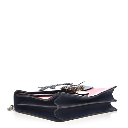 Gucci Calfskin Panther Embroidered Medium Dionysus Shoulder Bag White Blue Hibiscus Red 4 of 10