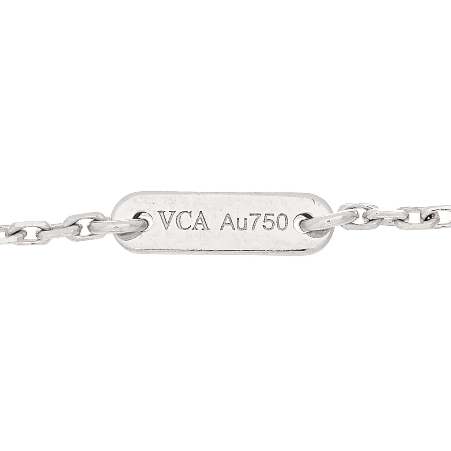 18K White Gold Diamond Sweet Alhambra Bracelet