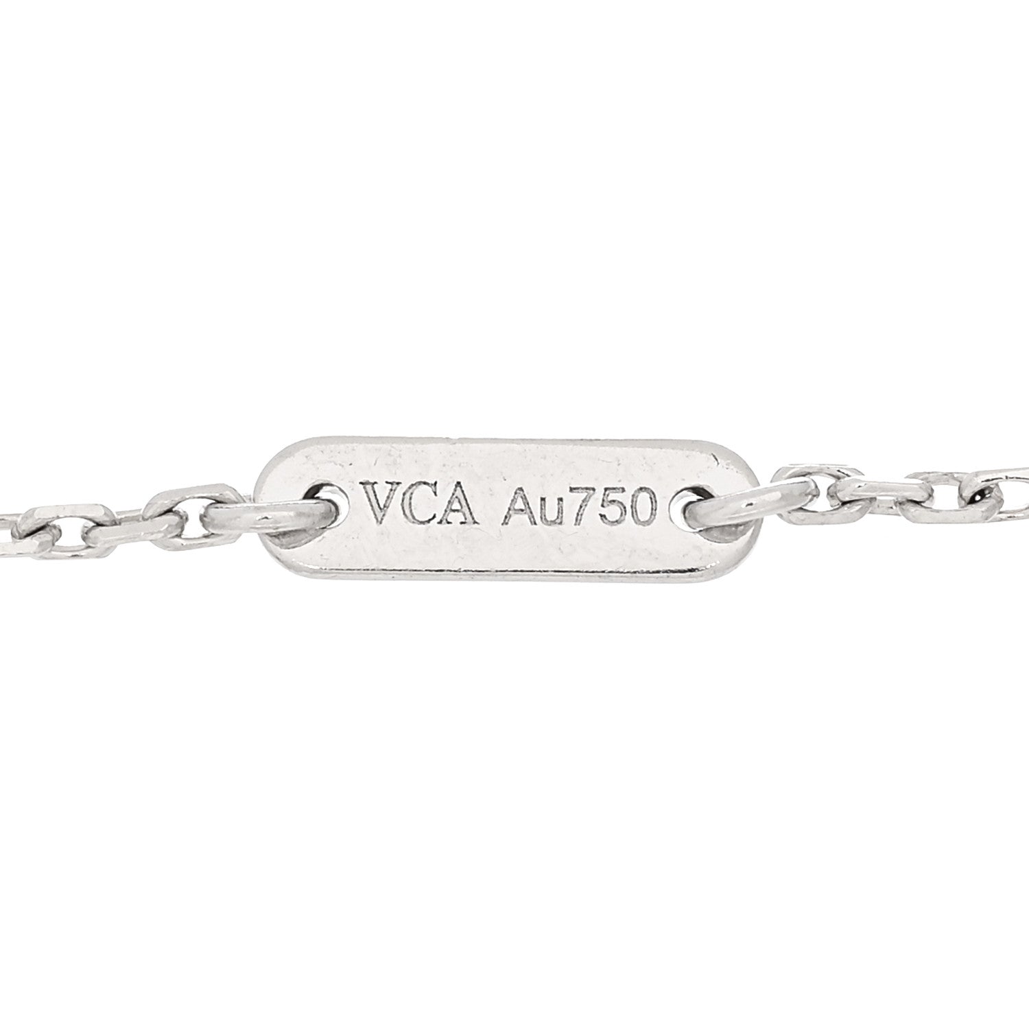 Van Cleef & Arpels 18K White Gold Diamond Sweet Alhambra Bracelet 3 of 4