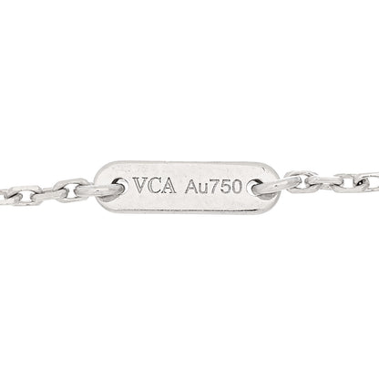 Van Cleef & Arpels 18K White Gold Diamond Sweet Alhambra Bracelet 3 of 4