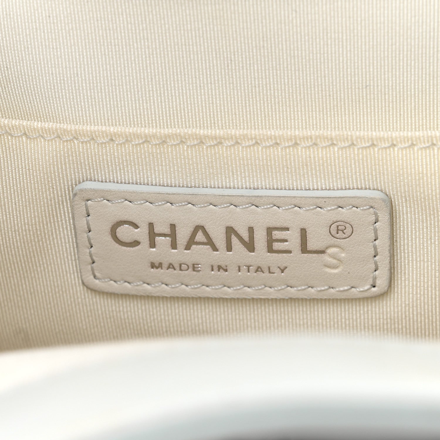 Chanel Aged Calfskin Quilted Small Drawstring Bag Blue 6 of 10