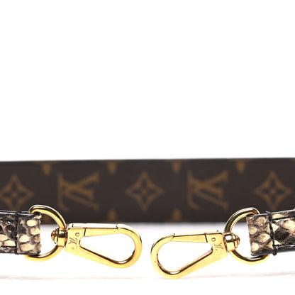 Louis Vuitton Snakeskin Monogram Bandouliere Shoulder Strap 3 of 3