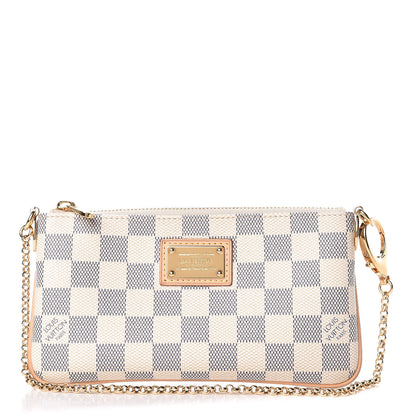 Louis Vuitton Damier Azur Pochette Milla MM 1 of 10