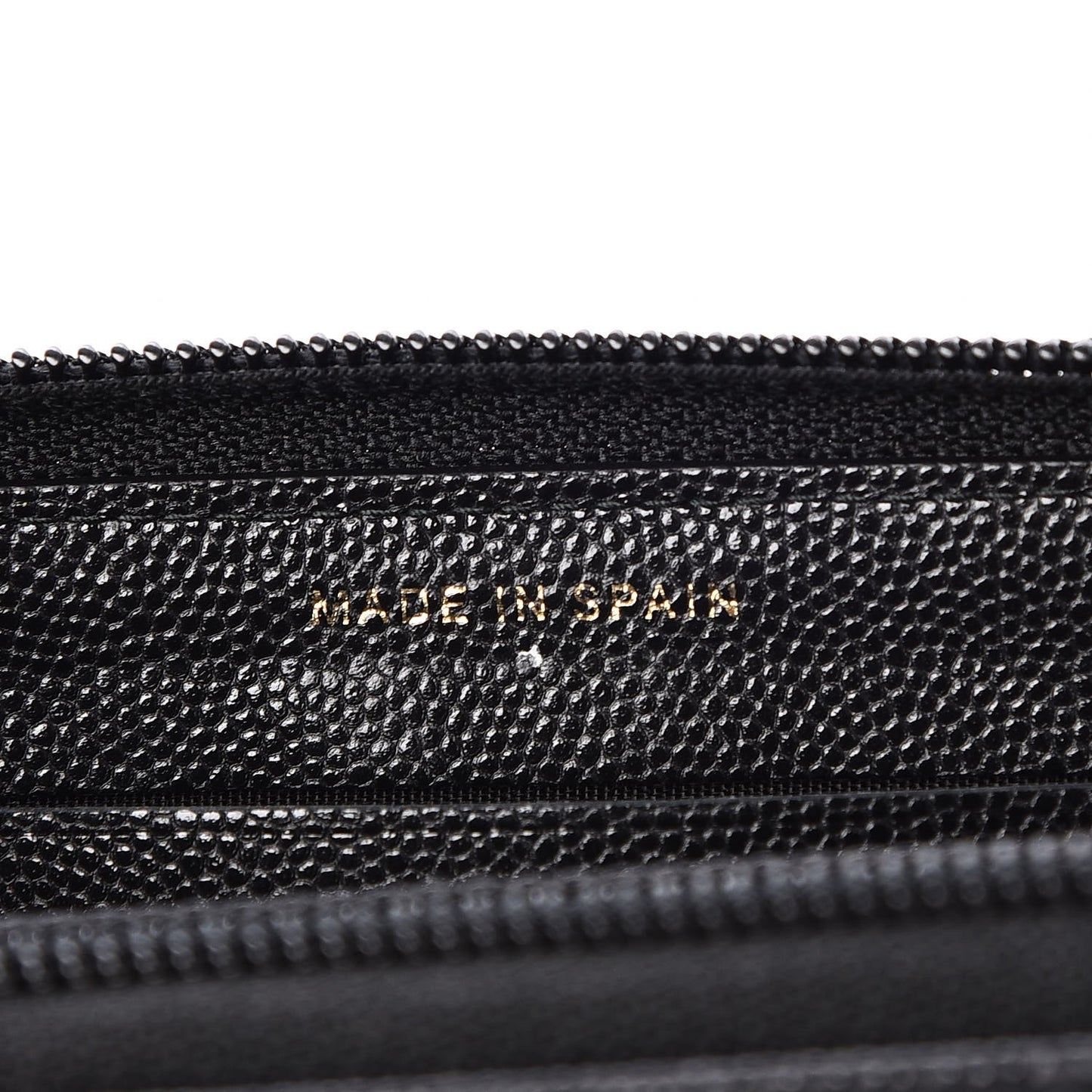 Caviar Quilted Boy Small Zip Around Wallet Black