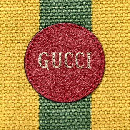 Gucci Canvas Marley Stripe Script Logo Gucci 100 Zip Around Wallet Multicolor 9 of 9