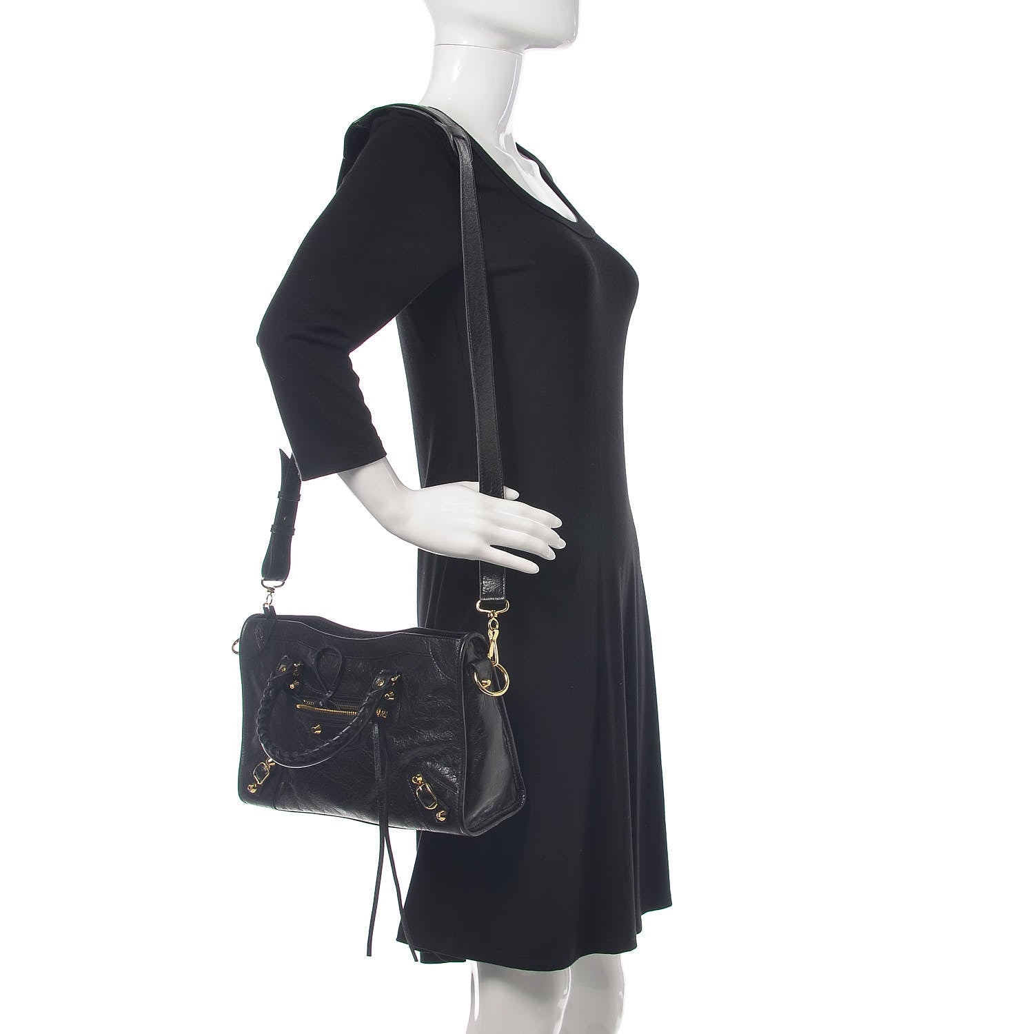 Balenciaga Agneau Classic Gold Hardware S City Black 2 of 8