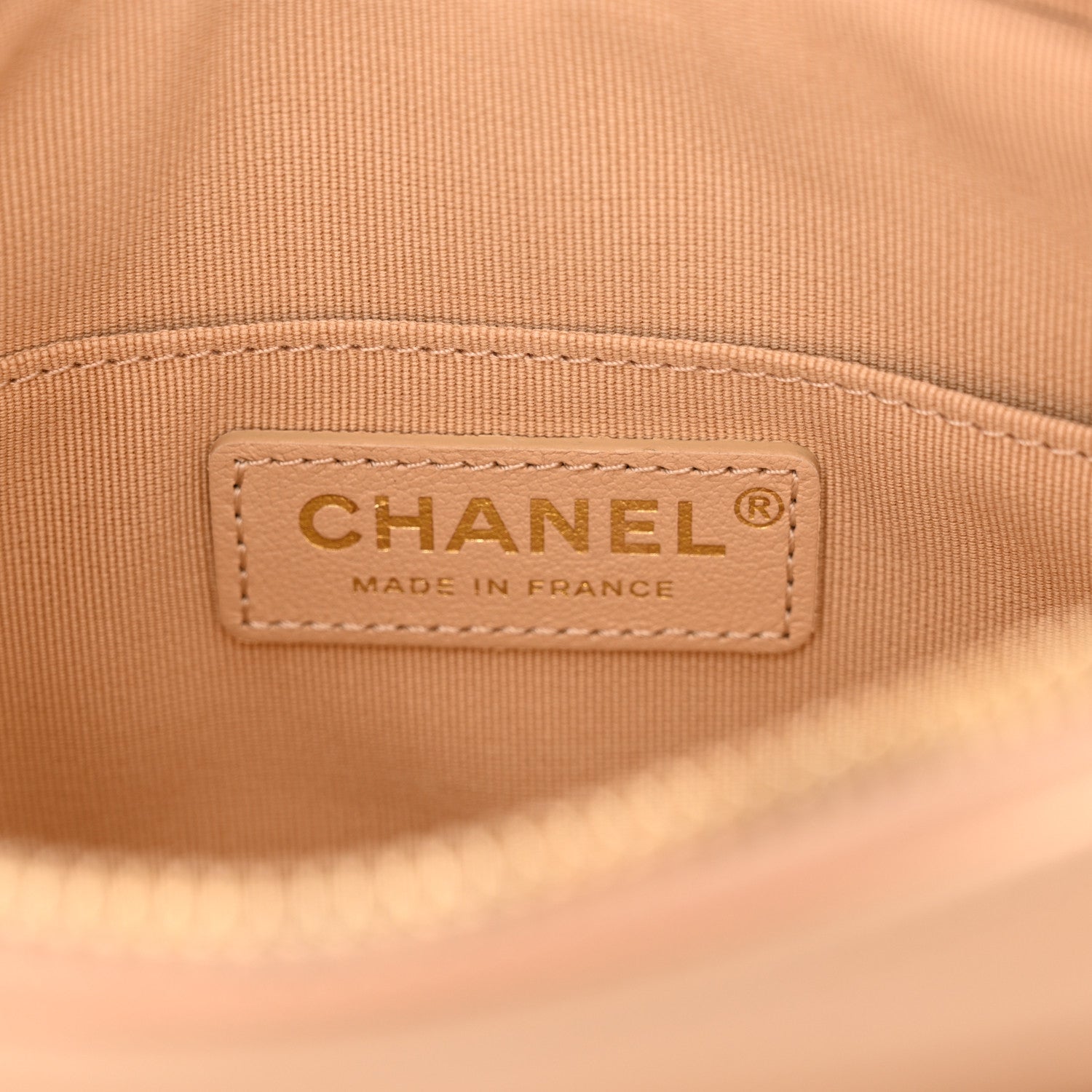 Chanel Calfskin Quilted Small Camera Case Beige 5 of 9