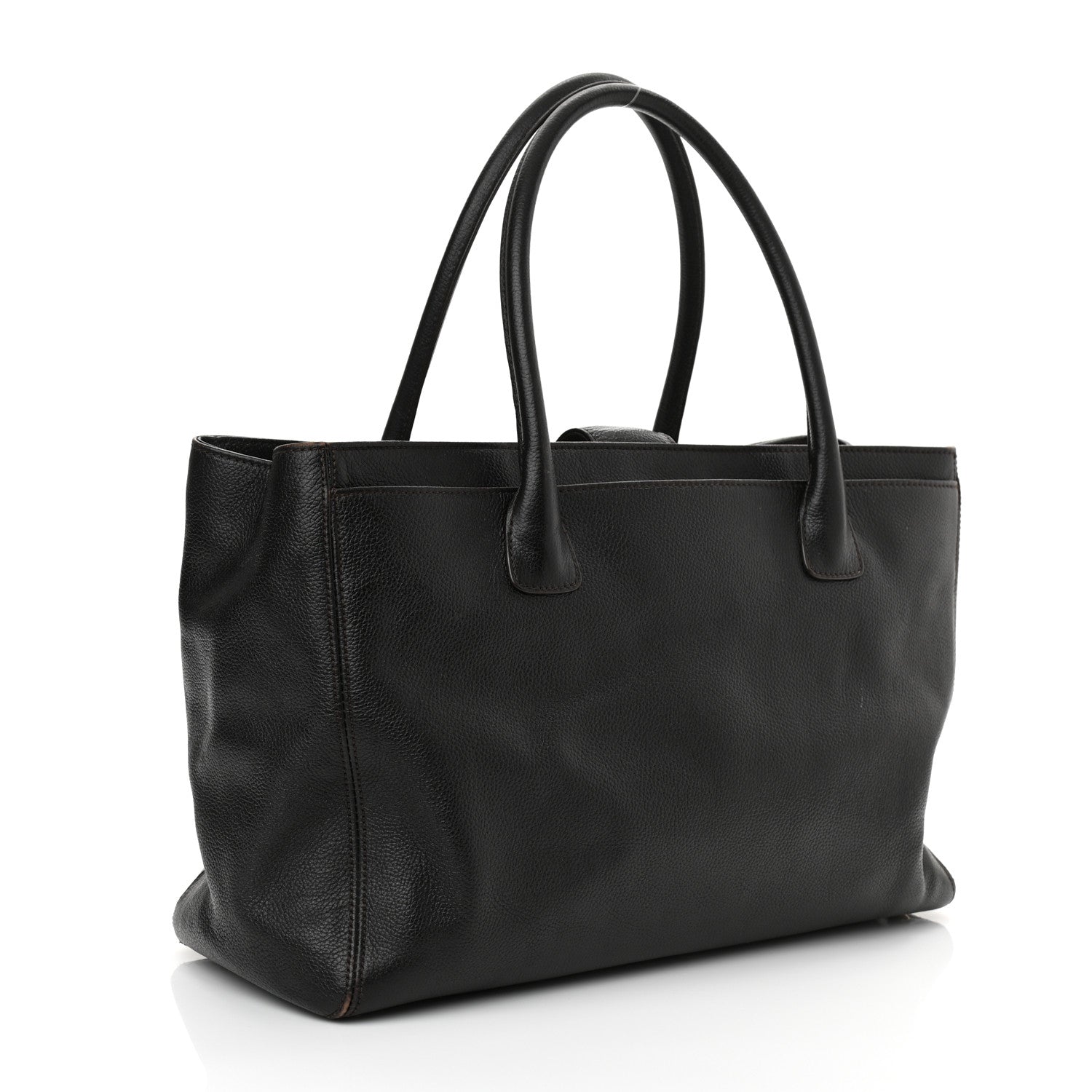 Chanel Calfskin Cerf Executive Shopper Tote Black 3 of 17