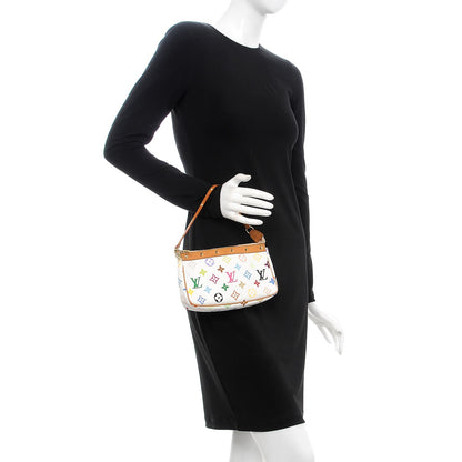 Louis Vuitton Monogram Multicolor Pochette Accessories White 2 of 8