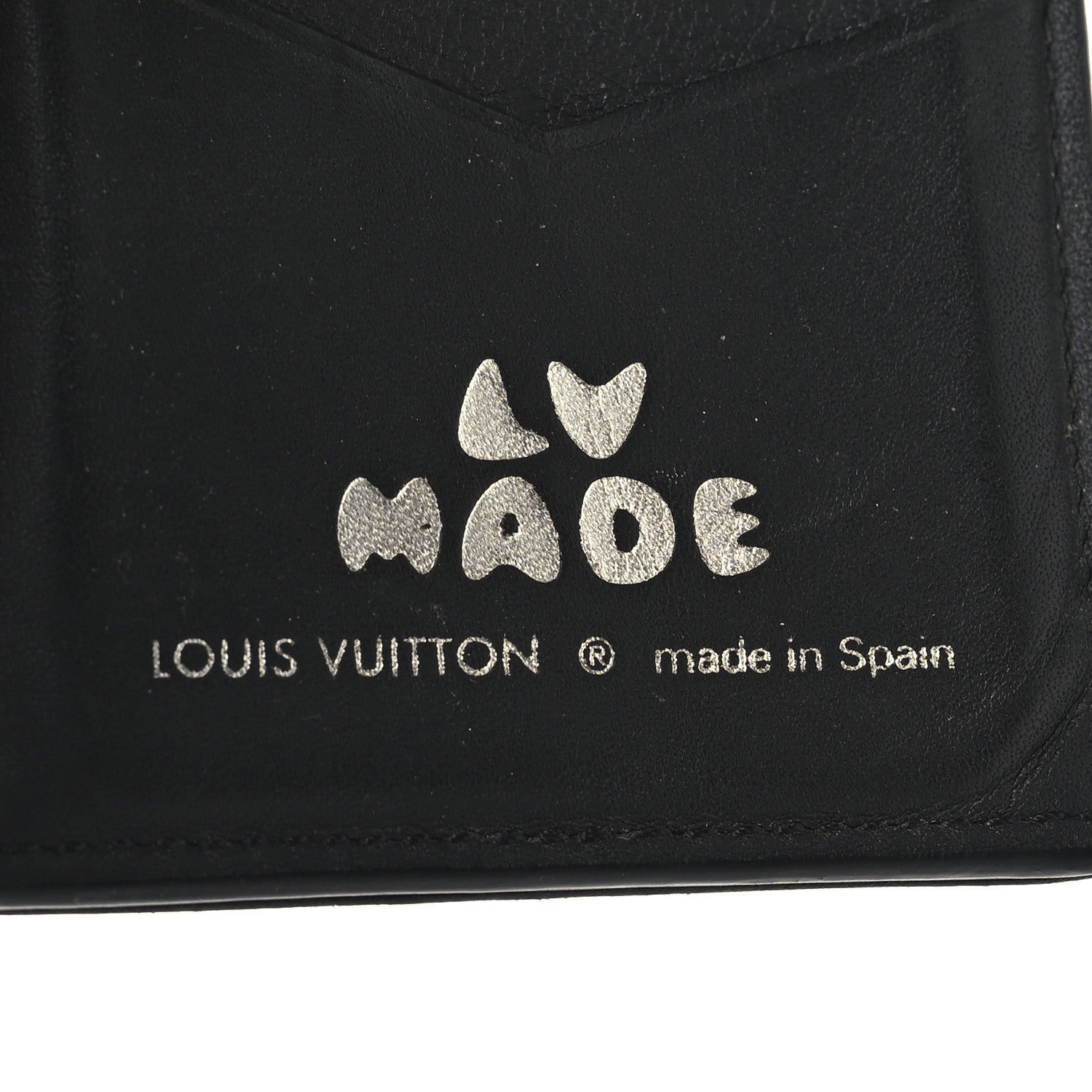 Louis Vuitton X NIGO Taurillon Monogram Denim Drip Pocket Organizer Black 6 of 6