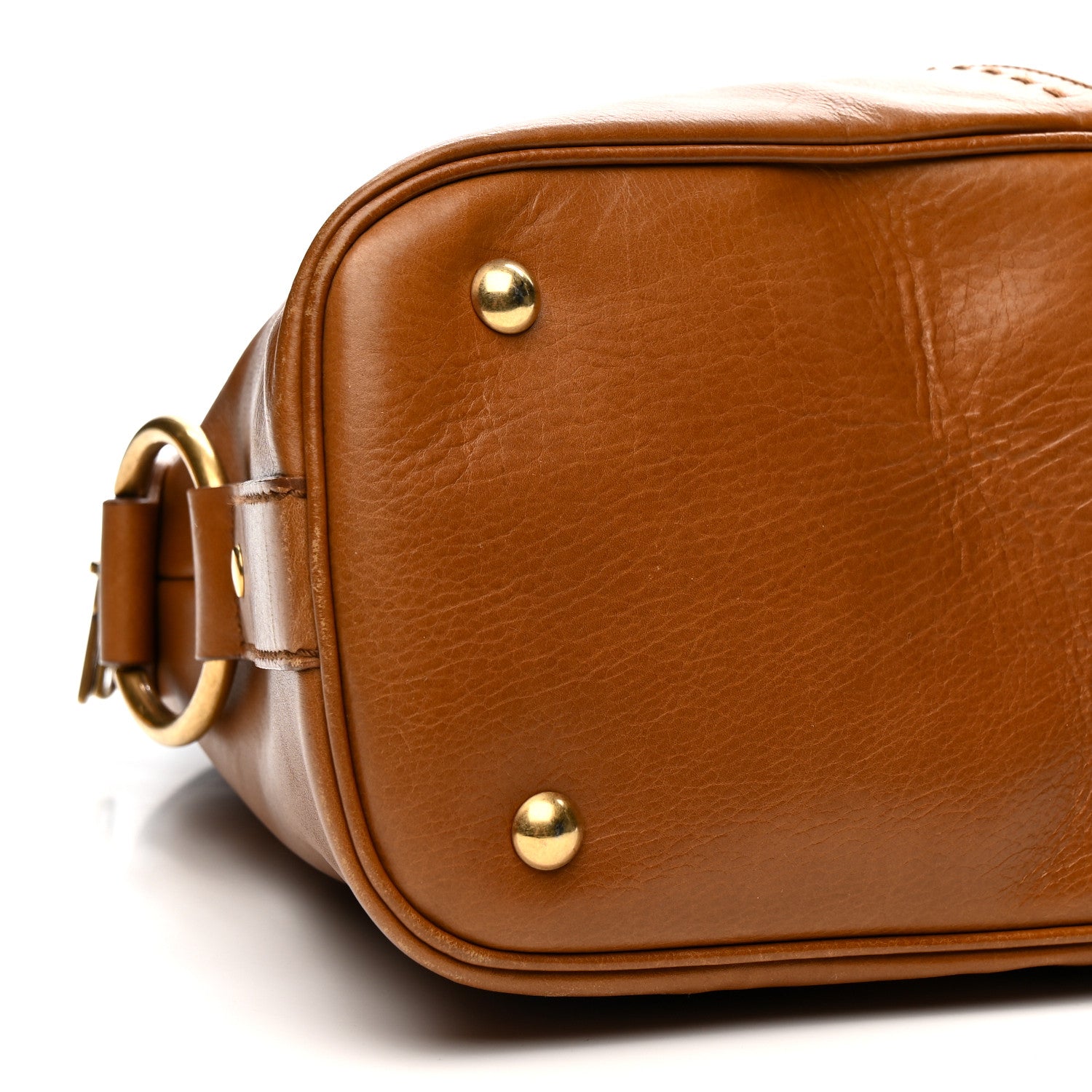 Saint Laurent Calfskin Oversized Muse Brown 9 of 10
