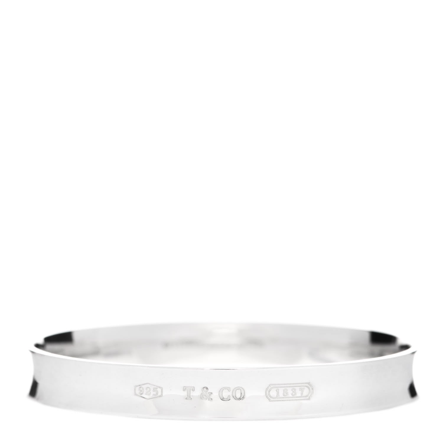 Tiffany Sterling Silver 1837 Bangle Bracelet 1 of 4