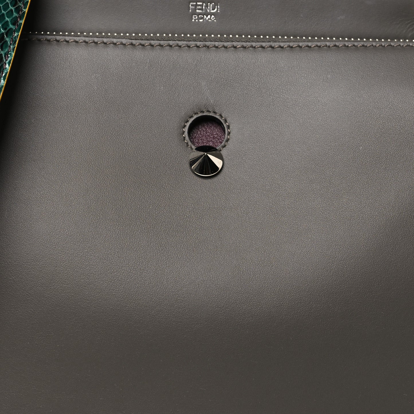Vitello Baltico Dolce Elaphe DotCom Satchel Carbone Ramar Multicolor
