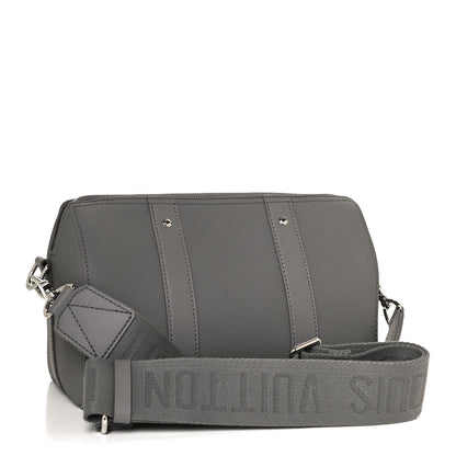 Louis Vuitton Grained Calfskin Aerogram City Keepall Gris 3 of 13