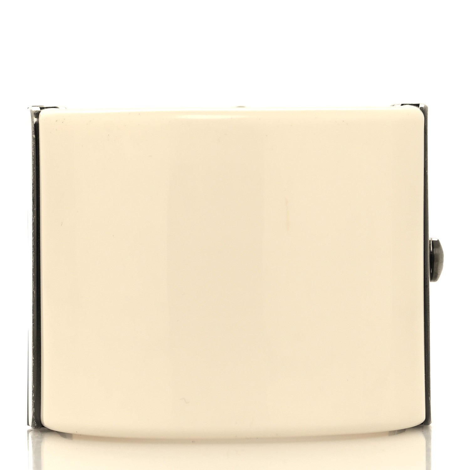 Chanel Resin Crystal CC Wide Cuff Ivory 3 of 7