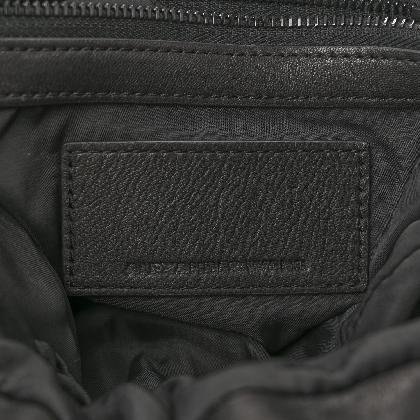 Lambskin Marti Backpack Bag Washed Black Iridescent Hardware