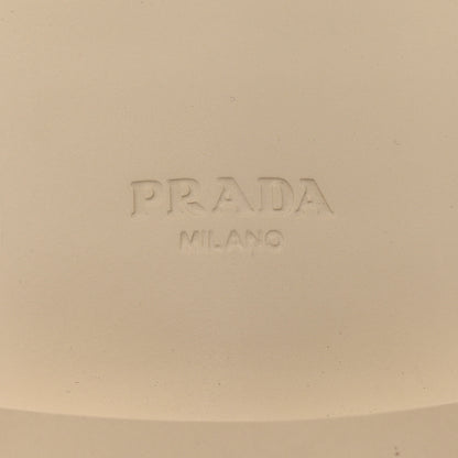 Prada Vernice Metal Triangle Logo 50mm Loafers 41 Avorio 6 of 12
