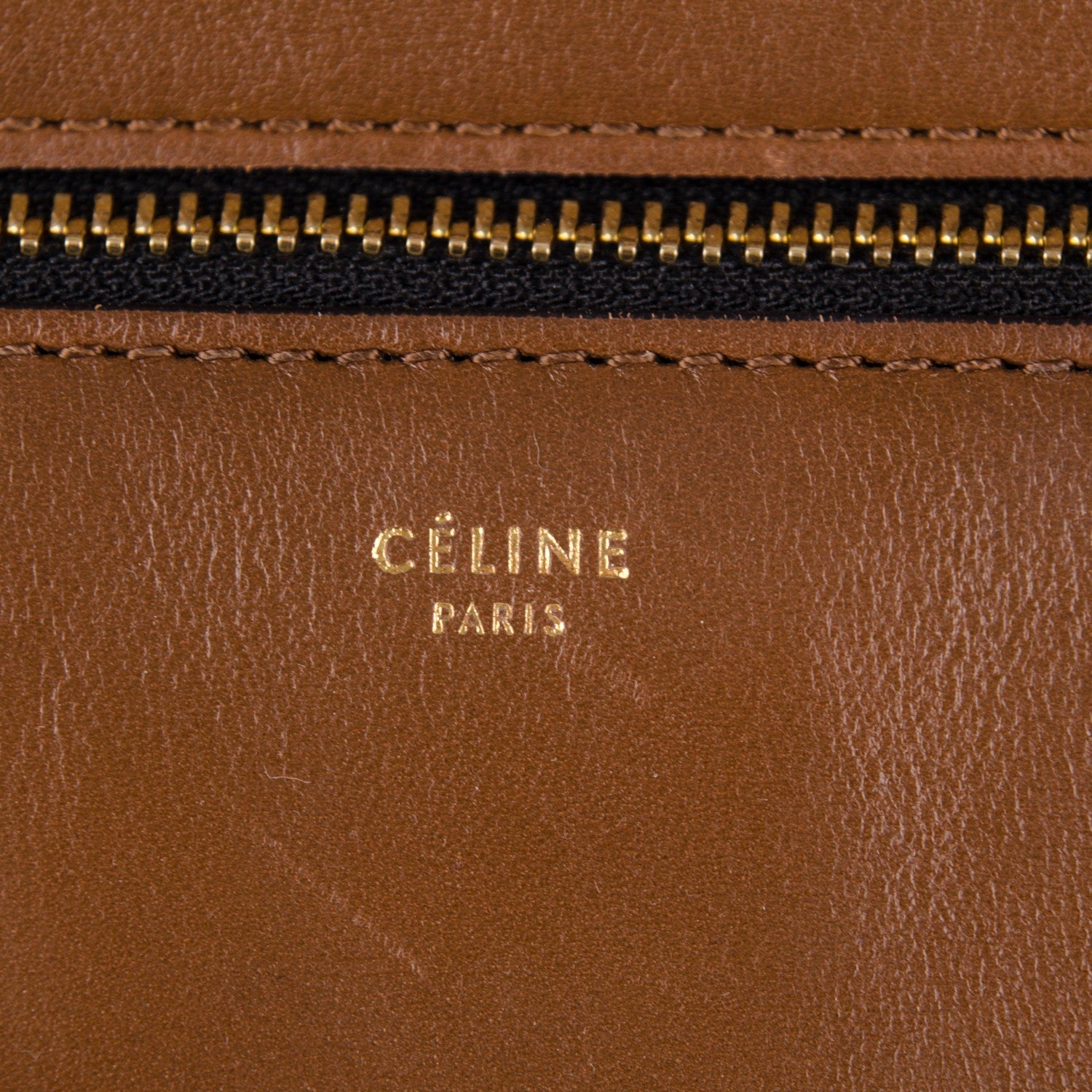 Celine Palmelato Medium Edge Shoulder Bag Camel 6 of 9