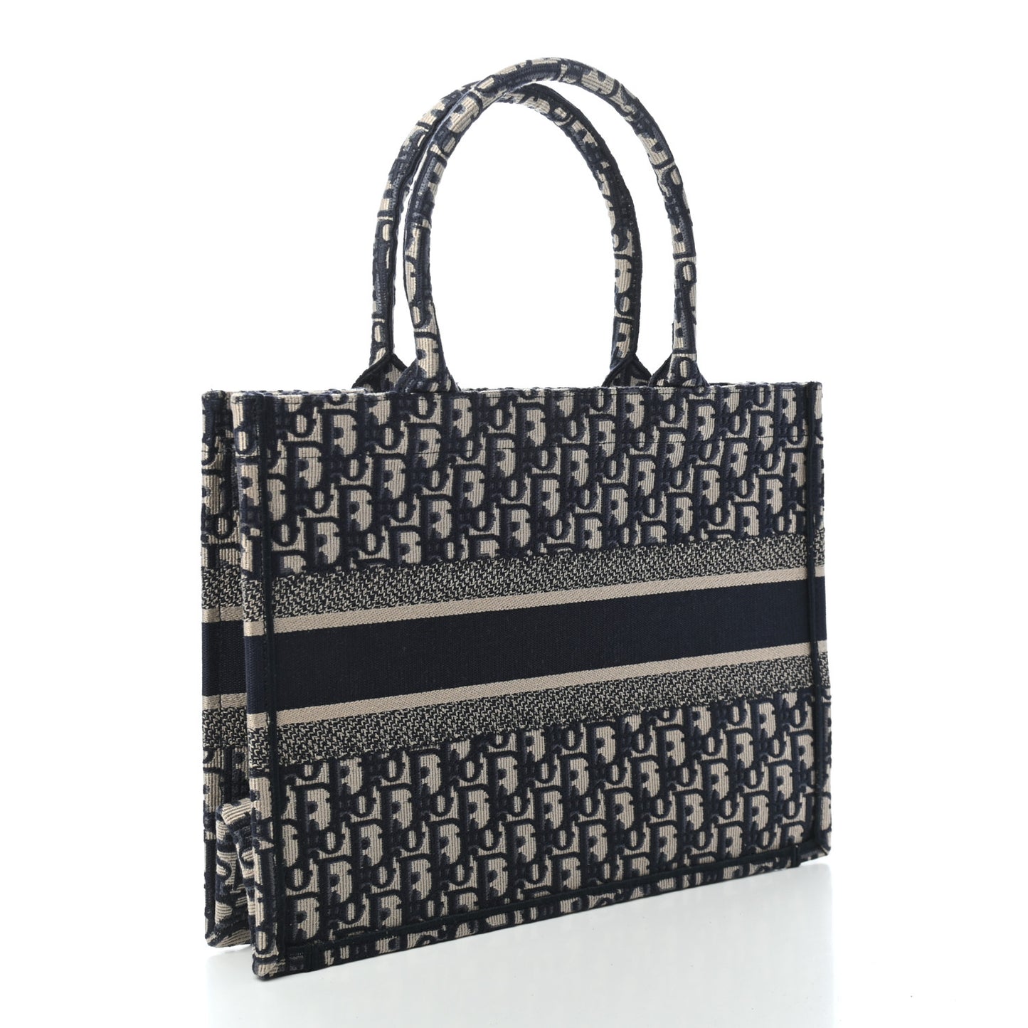 Oblique Medium Book Tote Blue Multicolor