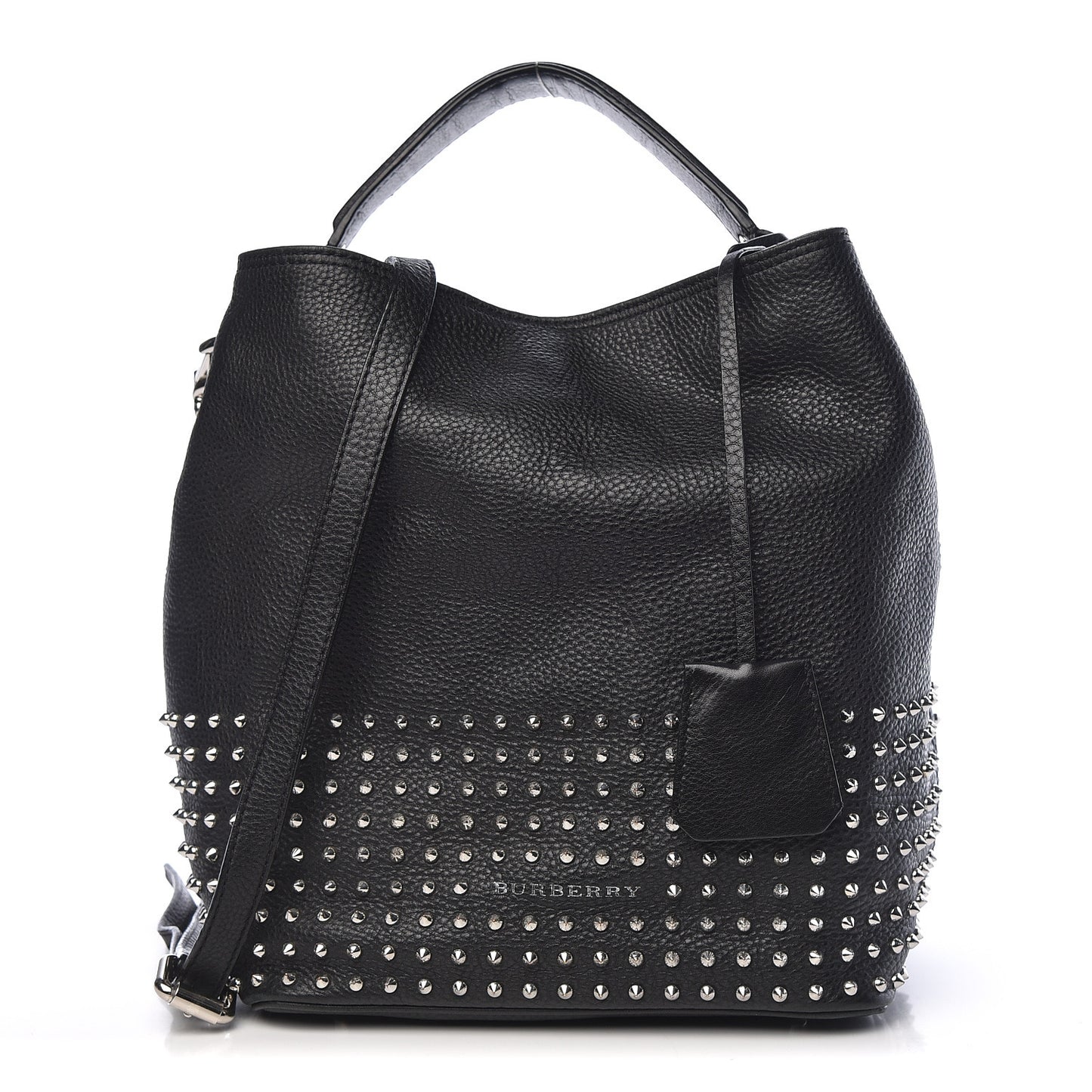 Calfskin Studded Medium Susanna Hobo Black