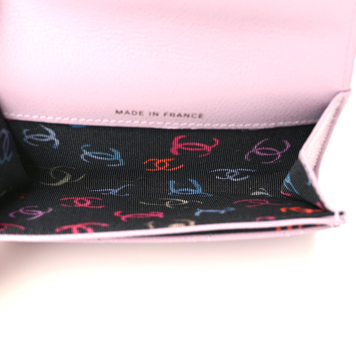 Chanel Caviar Quilted Flap Card Holder Wallet Light Purple 5 of 8