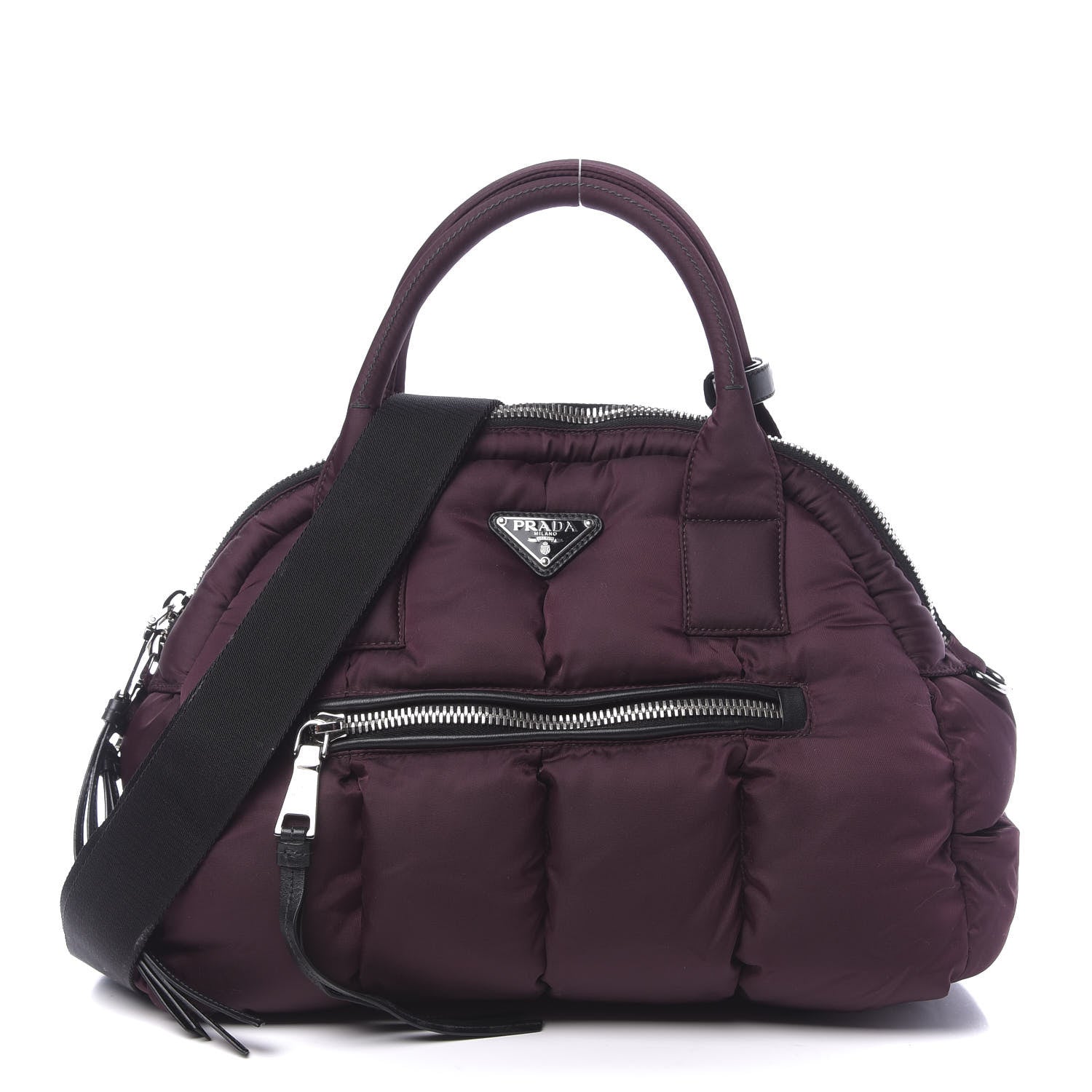 Prada Tessuto Nylon Bomber Bag Granato 1 of 14