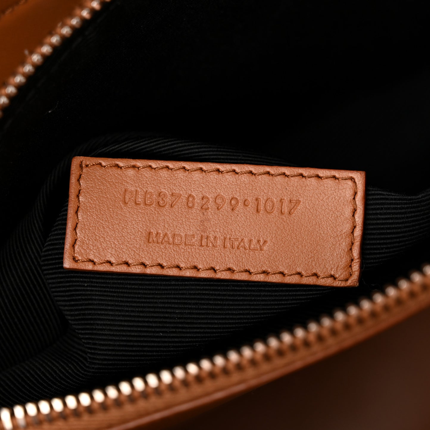 Grained Calfskin Small Sac De Jour Saddle Brown