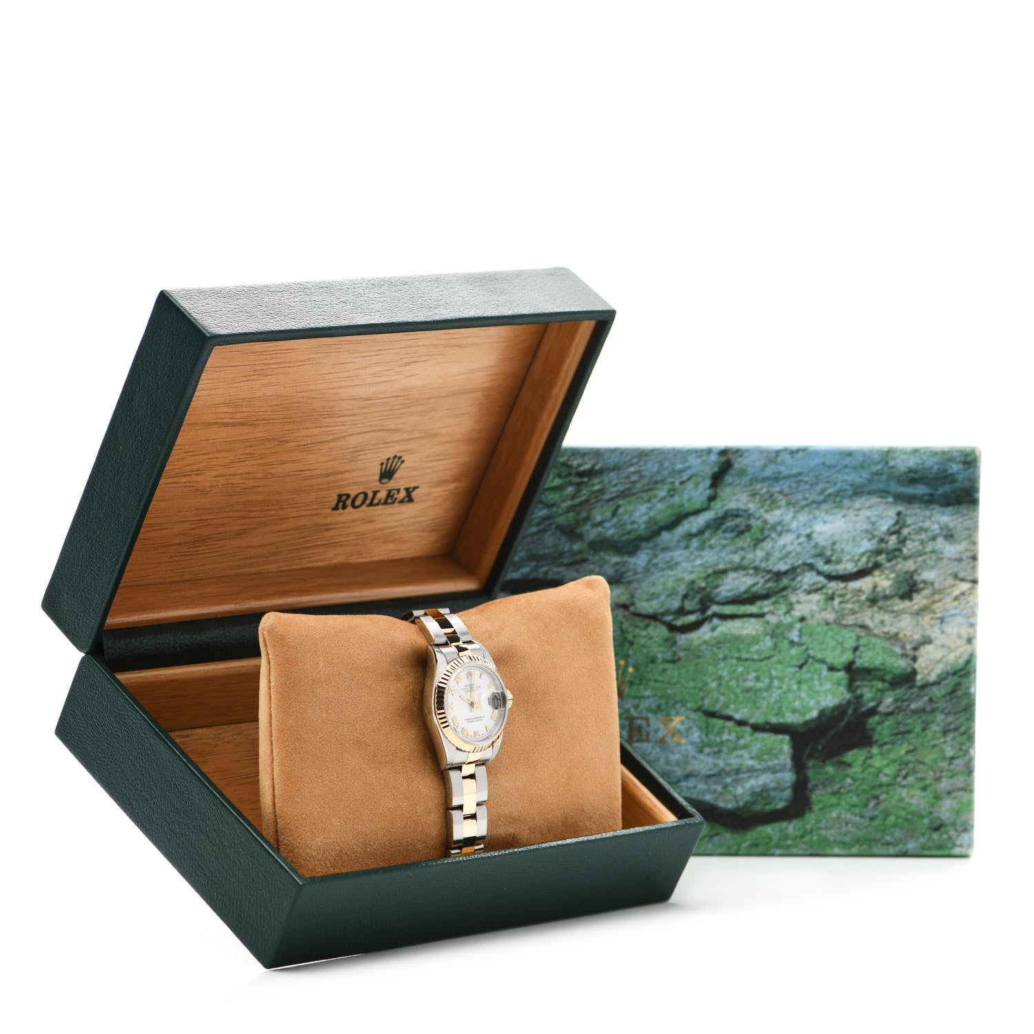 Rolex Stainless Steel 18K Yellow Gold Mother of Pearl 26mm Oyster Perpetual Datejust Watch 69173 5 of 5