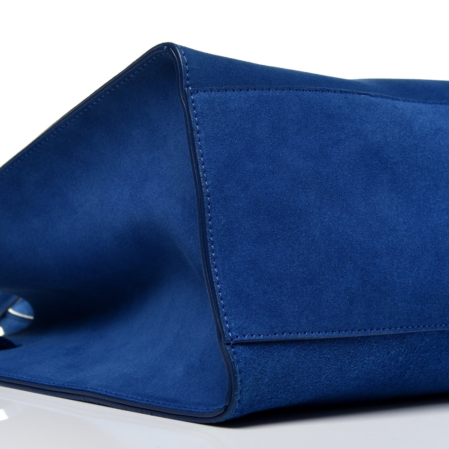 Mansur Gavriel Suede Sun Bag Sea Blue 8 of 15