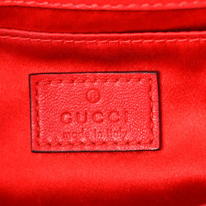 Gucci Nappa Vertical Matelasse Medium Maxi Horsebit Chain Shoulder Bag Beret Red 6 of 11