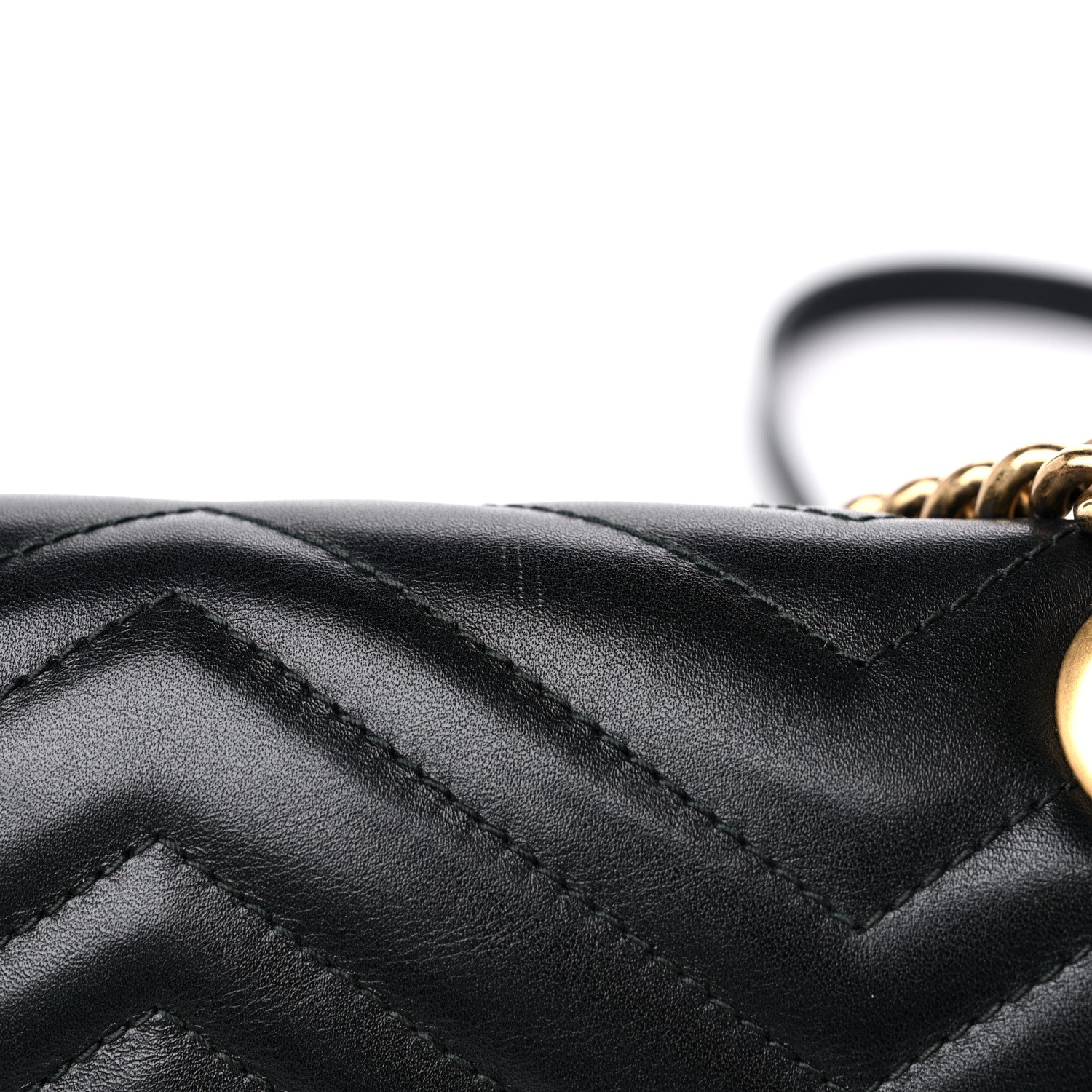 Gucci Calfskin Matelasse Small GG Marmont Shoulder Bag Black 14 of 14