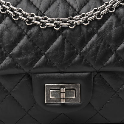 Chanel Aged Calfskin Quilted 2.55 Reissue 225 Flap Black 8 of 10
