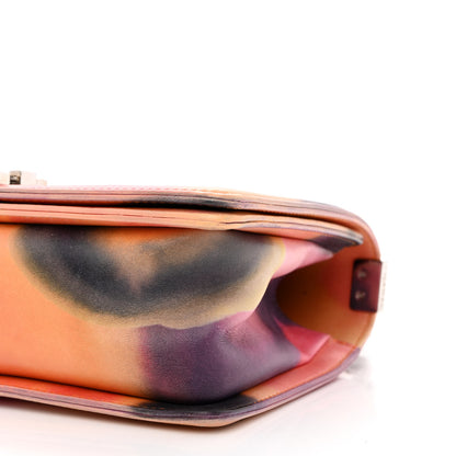 Chanel Printed Lambskin Quilted Medium Flower Power Boy Flap 11 of 15