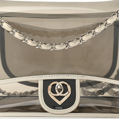 Chanel Lambskin Vinyl Large Naked Flap Silver 8 of 10