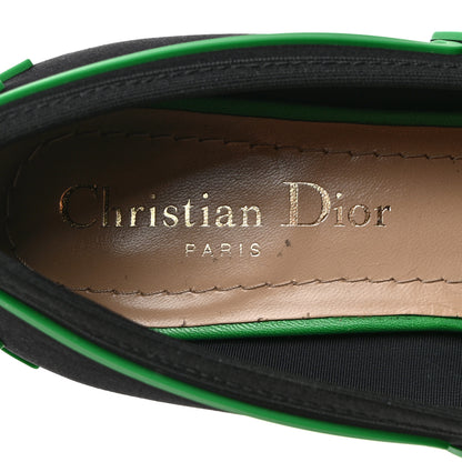 Christian Dior Neoprene Rubber Dior Roller Ballerina Flat 37 Black Green 6 of 8