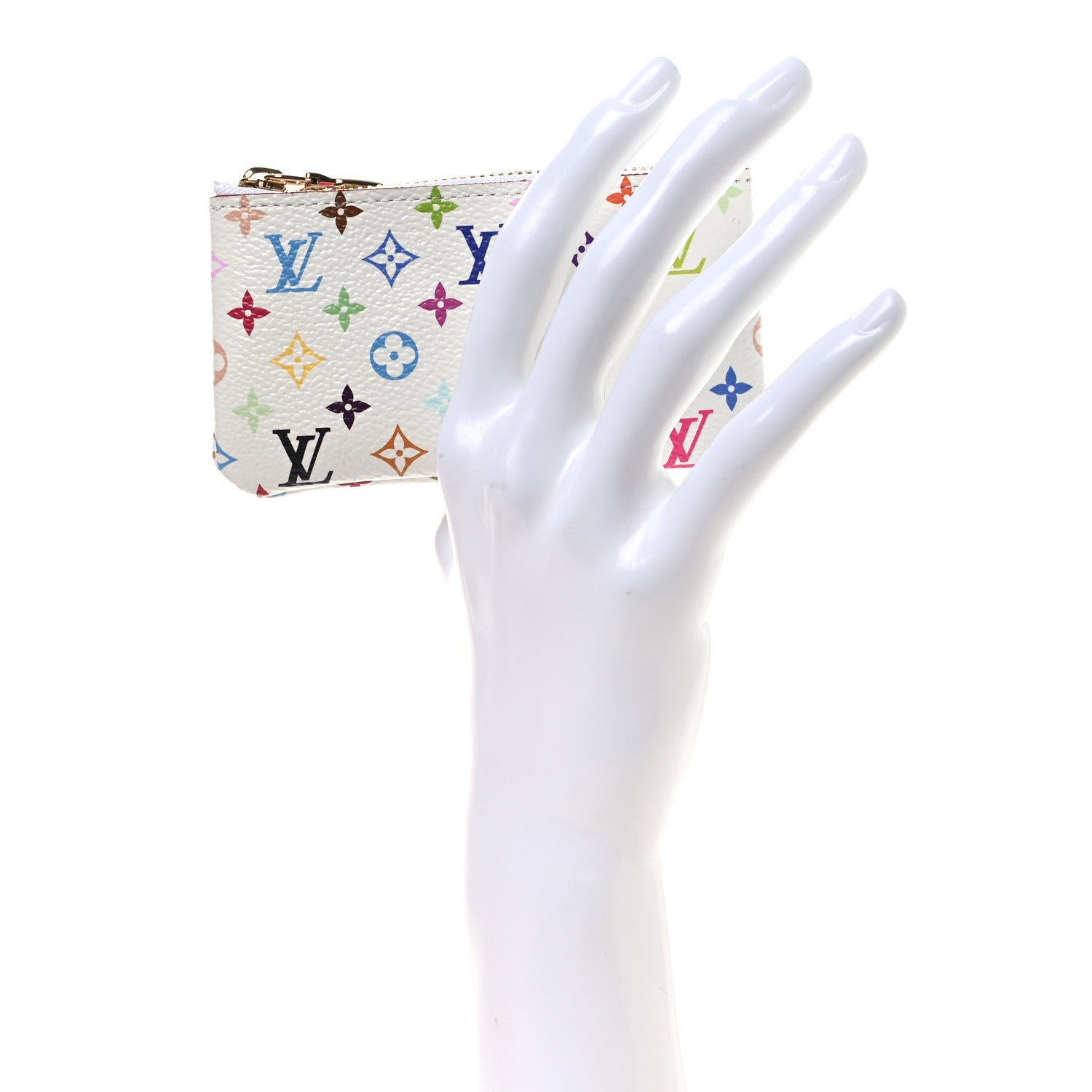 Louis Vuitton LV X TM Monogram Multicolor Key Pouch White 2 of 8