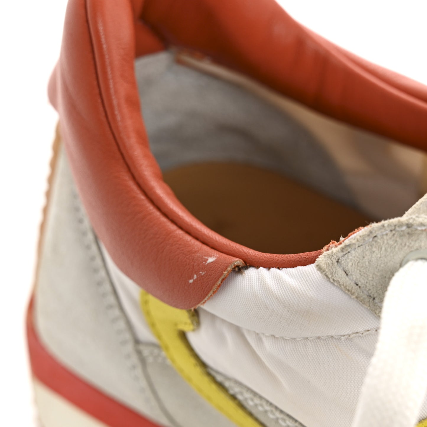 Nylon Suede Flow Runner Sneakers 39 Grey Yellow