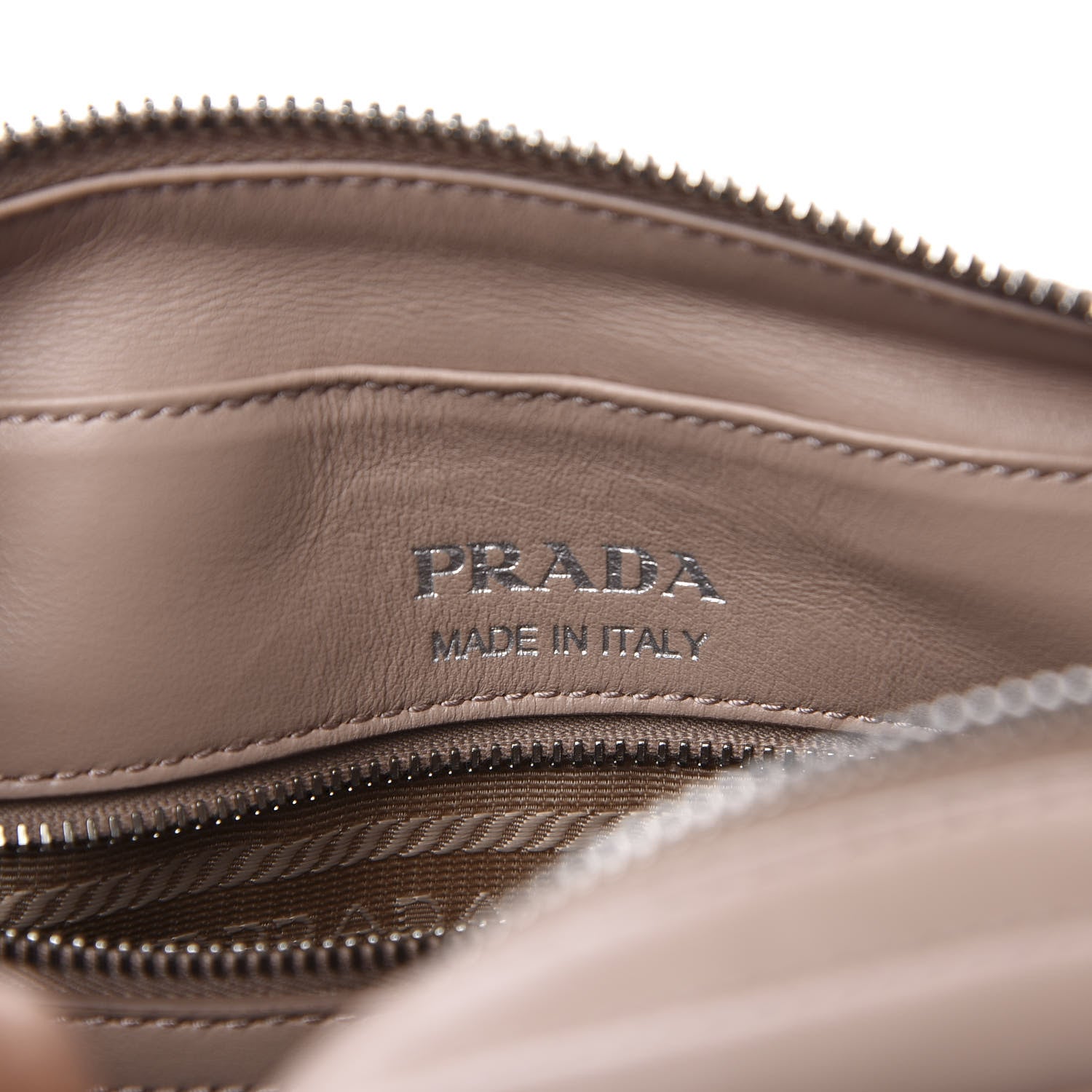 Prada Soft Calfskin Diagramme Crossbody Bag Cipria 8 of 8