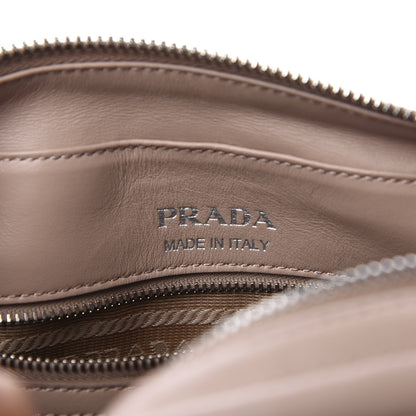 Prada Soft Calfskin Diagramme Crossbody Bag Cipria 8 of 8