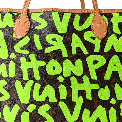 Louis Vuitton Monogram Graffiti Neverfull GM Green 7 of 9