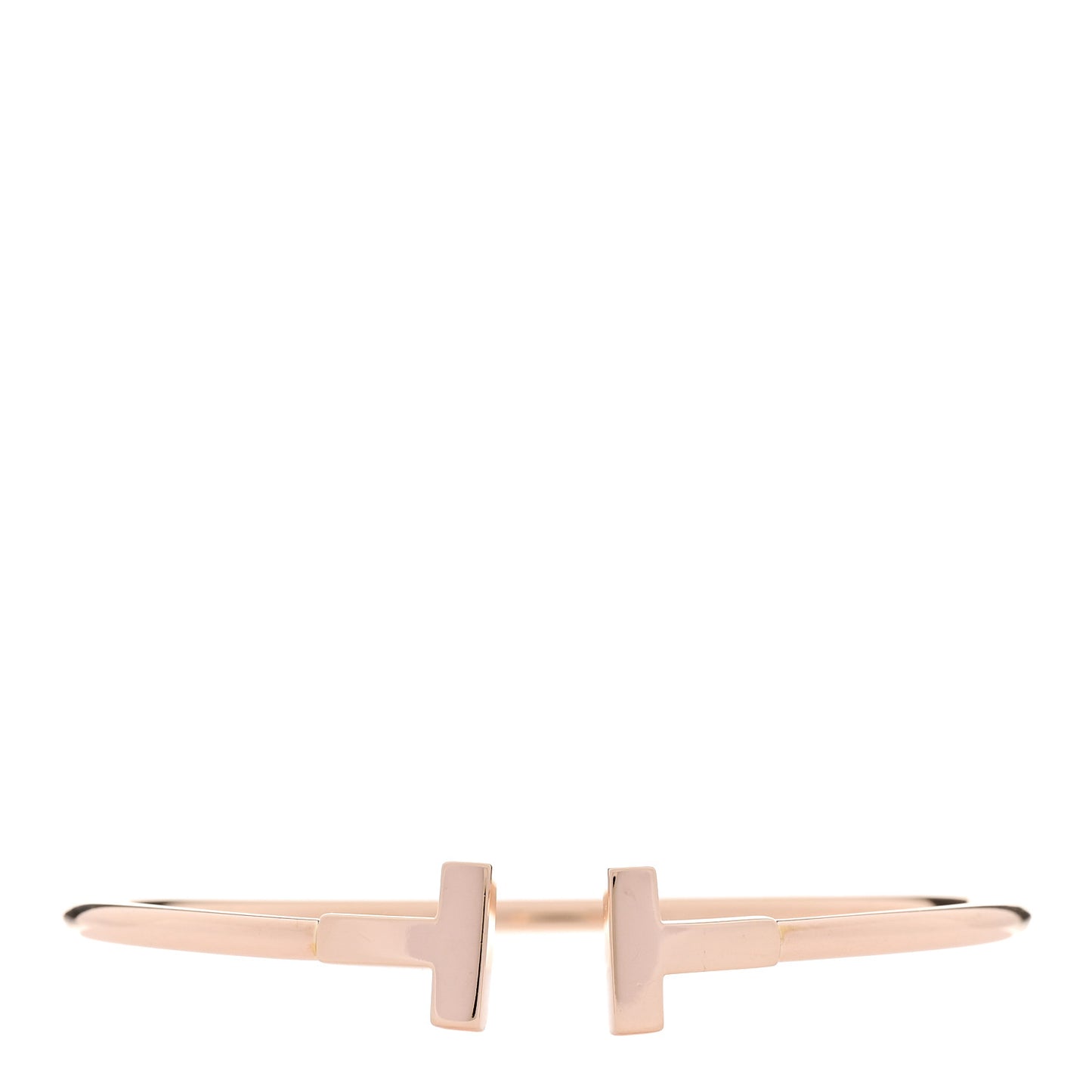 18K Rose Gold T Wire Bracelet